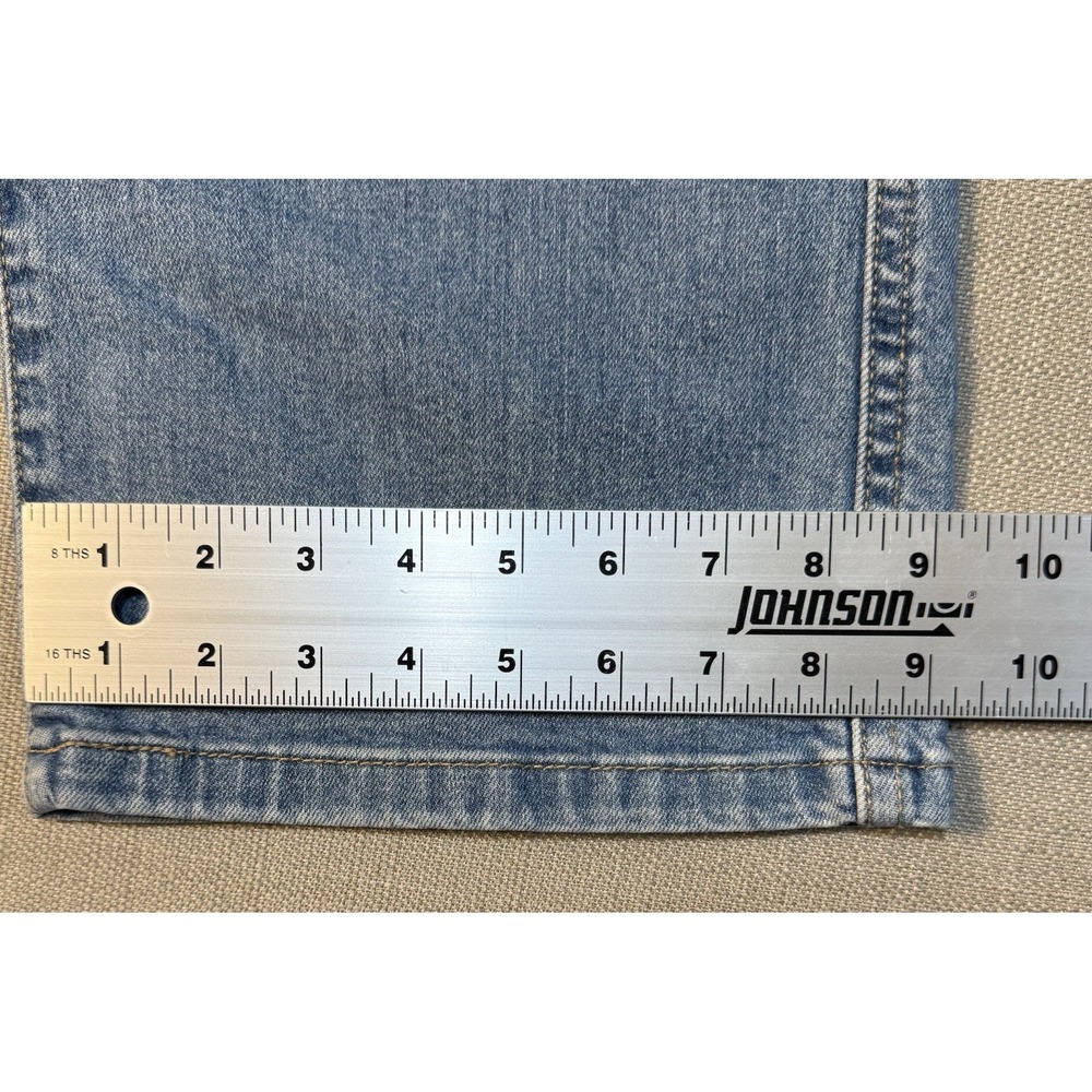 Levi's Mile High Wide Leg Cropped Jeans Womens Size 25 Blue Button Fly Preppy - Picture 10 of 10
